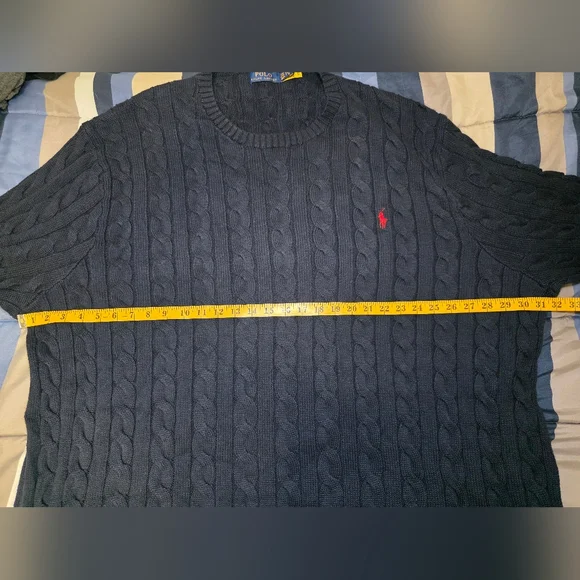 Polo Ralph Lauren Sweater- Men's Big & Tall Size 4XLT- Navy Blue